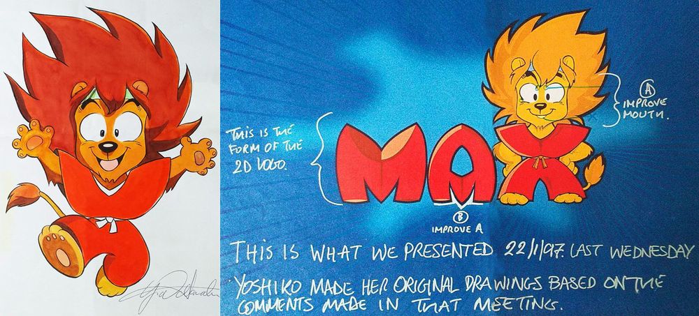 Max, mascotte Algida ridisegnata da Yoshiko Watanabe